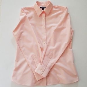 Lands End Pink Button Down, Size 6
